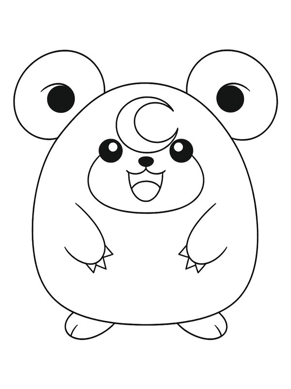 Squishmallows Pokémon omalovánka Squishmallows Pokémon omalovánka