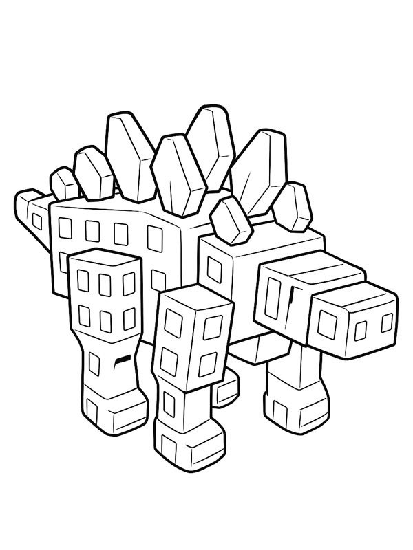 Stegosaurus (Grow a Garden) omalovánka Stegosaurus (Grow a Garden) omalovánka