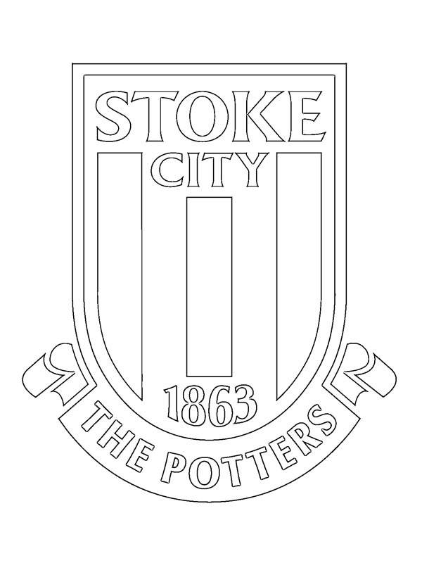 Stoke City FC omalovánka Stoke City FC omalovánka