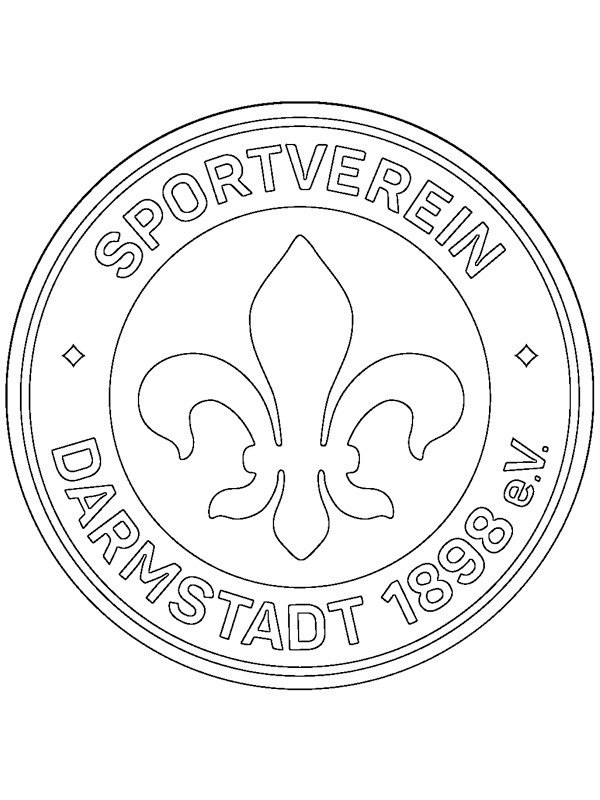SV Darmstadt 98 omalovánka