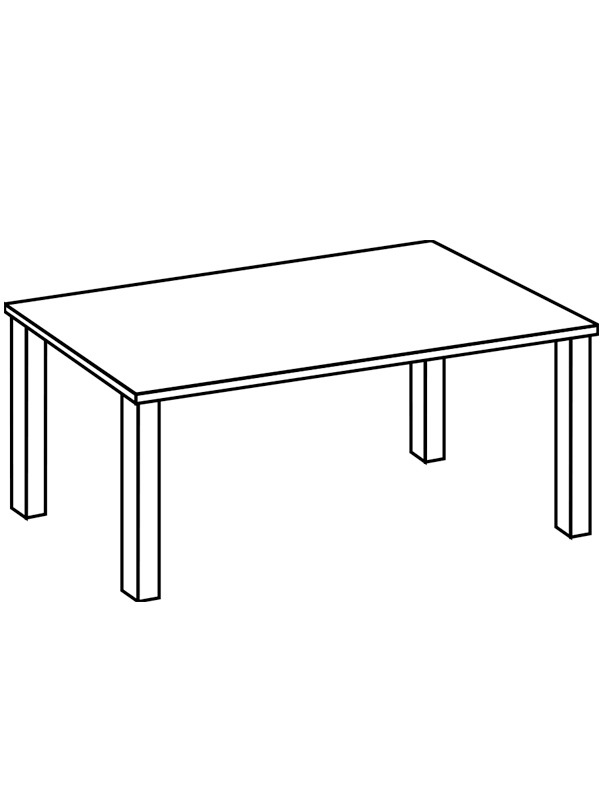 Stůl omalovánka