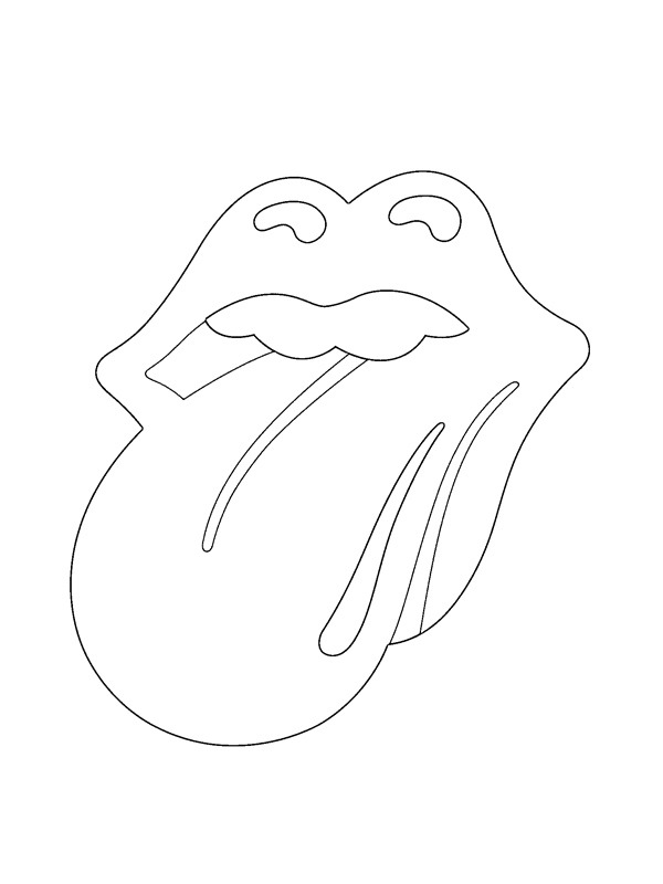 Logo The Rolling Stones omalovánka