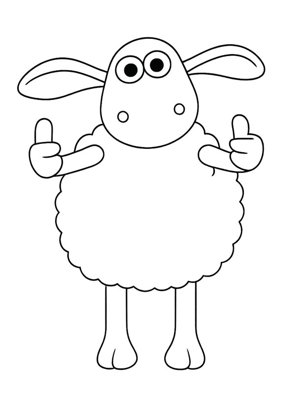 Timmy (Ovečka Shaun) omalovánka Timmy (Ovečka Shaun) omalovánka