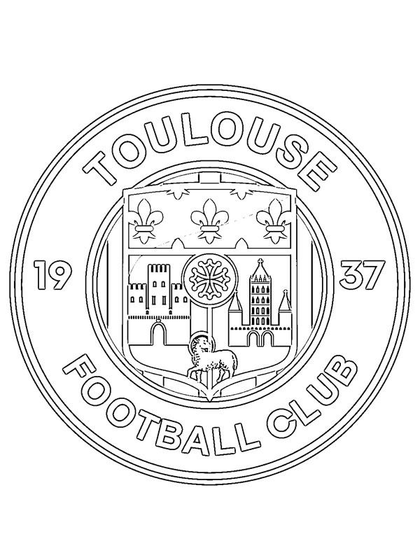 Toulouse FC omalovánka