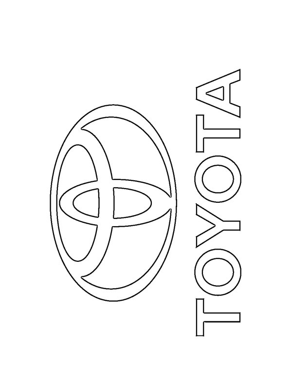 Toyota logo omalovánka