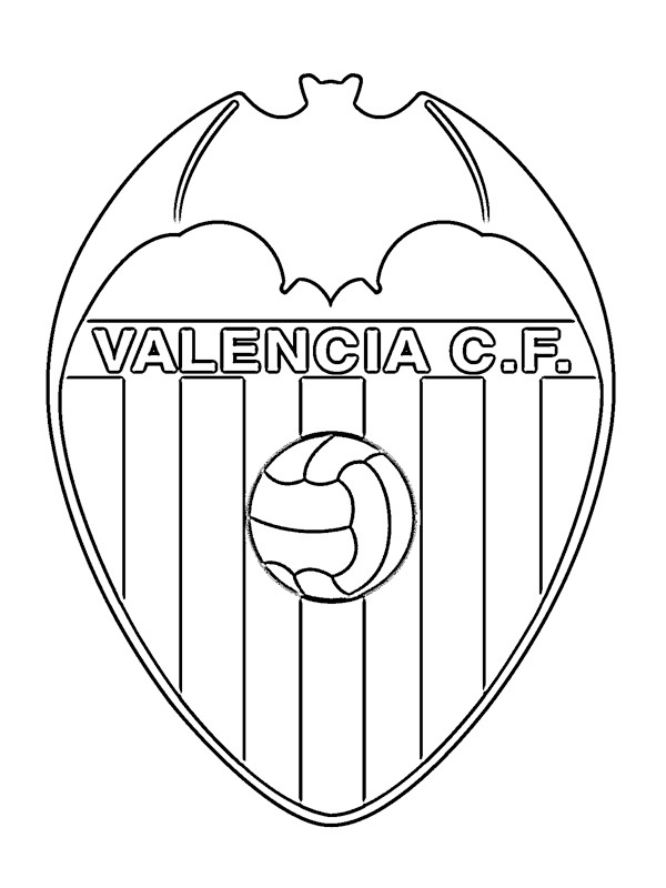 Valencia CF omalovánka