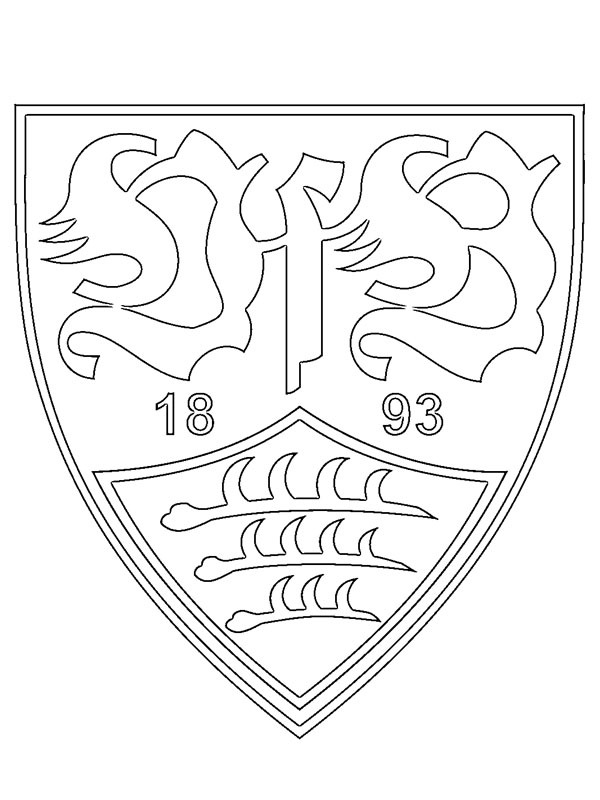 VfB Stuttgart omalovánka VfB Stuttgart omalovánka
