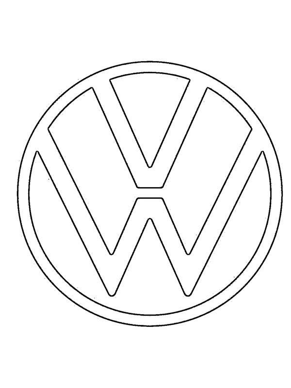 Logo VW omalovánka
