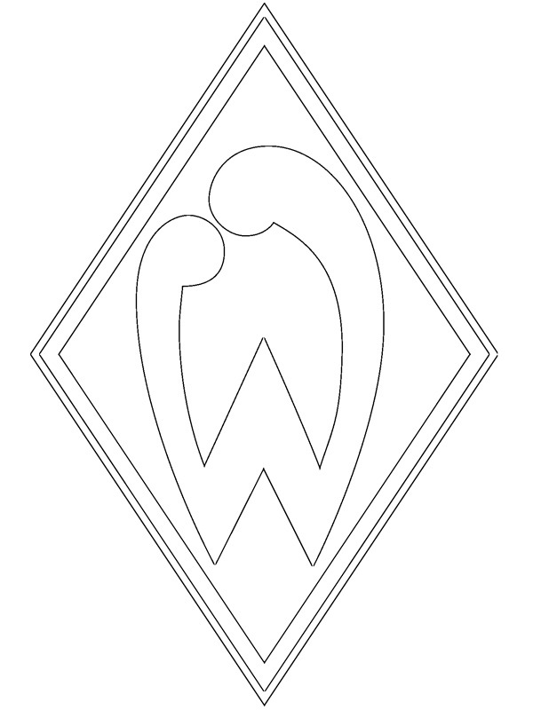 Werder Brémy omalovánka Werder Brémy omalovánka