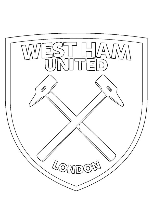 West Ham United FC omalovánka