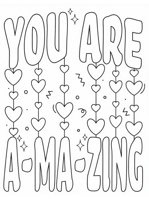 You Are Amazing omalovánka